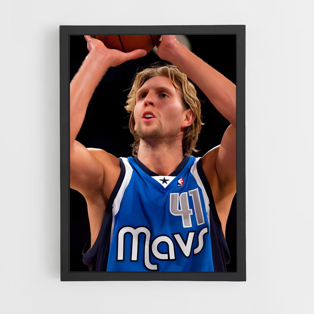 Poster Dirk de nowitzki – affiche Basketball (vue 2)